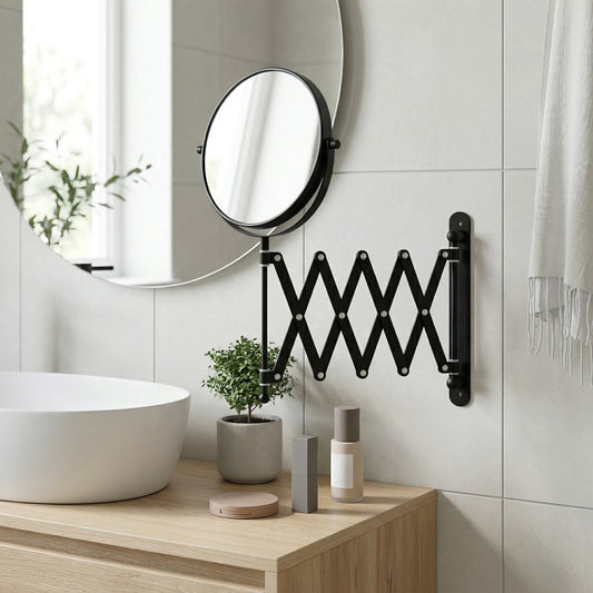 Make-up Mirror with retractable arm