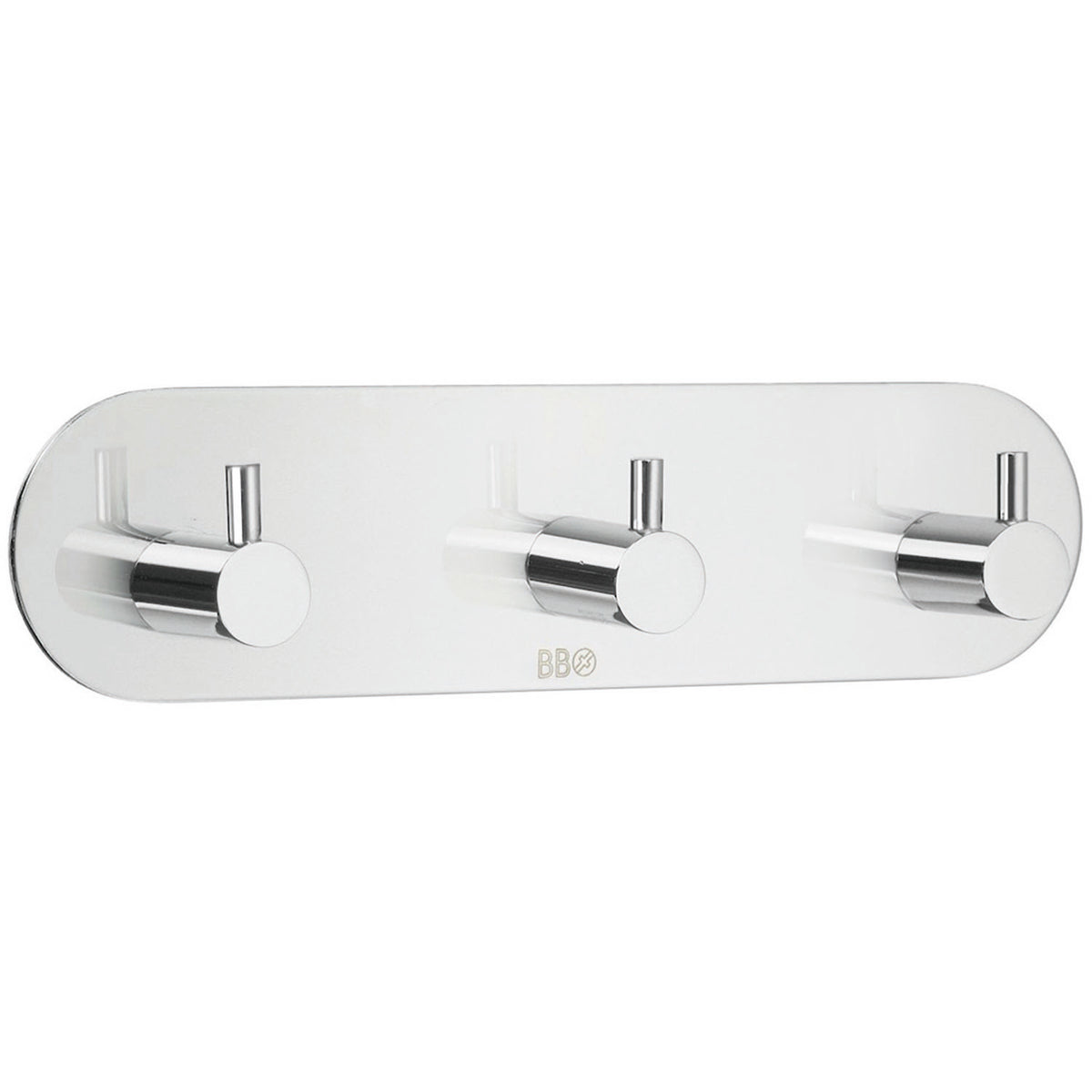 Self-Adhesive Triple Towel Hook, Chrome