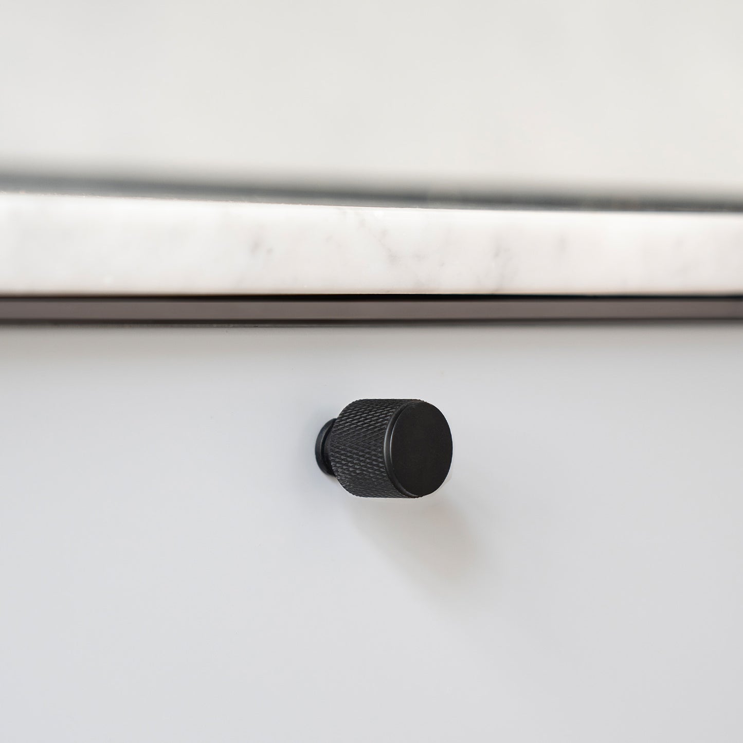 KNOPP MATT SVART, DIAM 22 MM