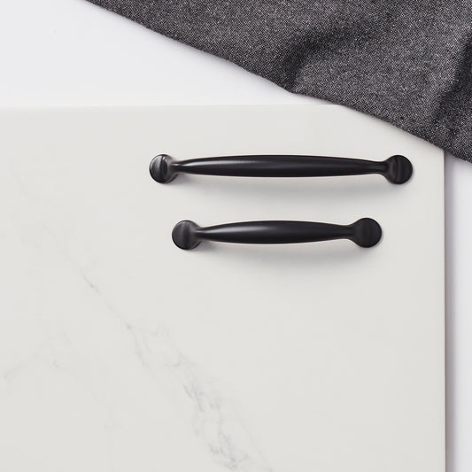 LÅDHANDTAG 128 MM MATT SVART