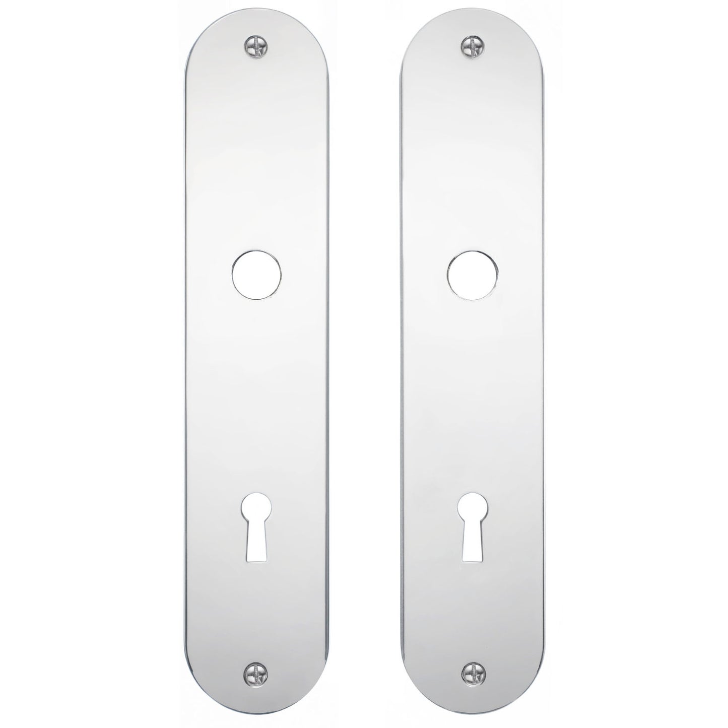 Long escutcheon with keyhole