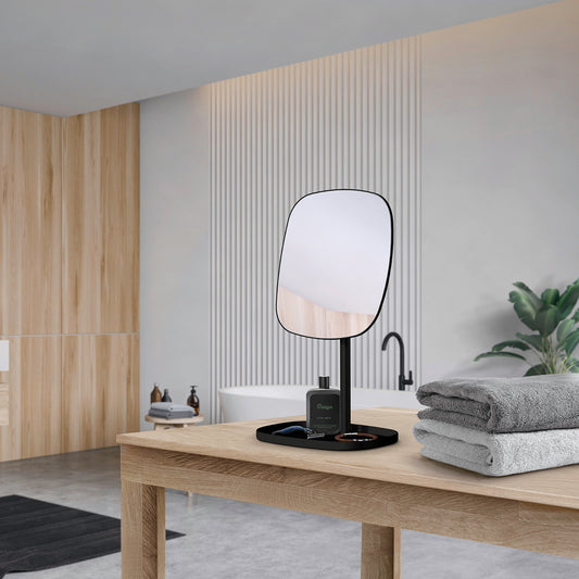 SMINKSPEGEL PÅ FOT M FAT SVART