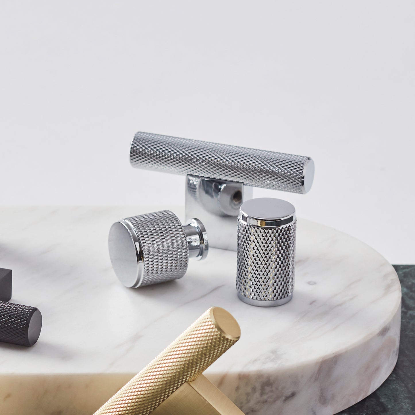 KNOPP L 60 MM POLERAD KROM