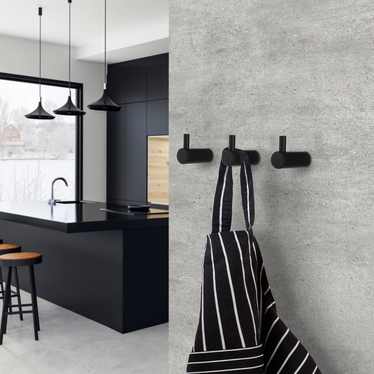 ENKELKROK SVART HÖJD 29 MM