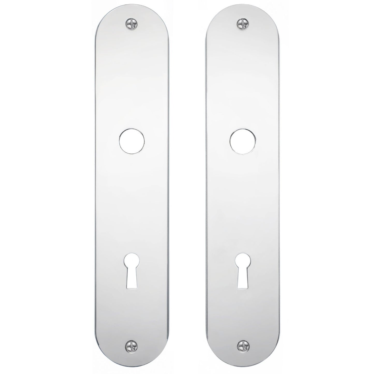 Long escutcheon with keyhole