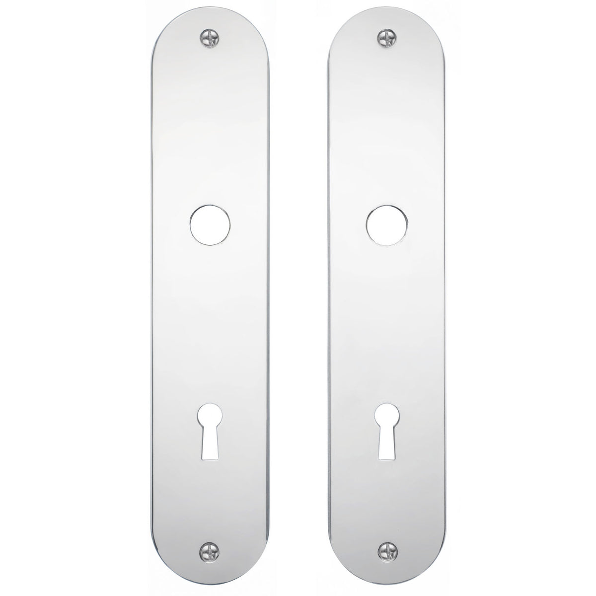 Long escutcheon with keyhole