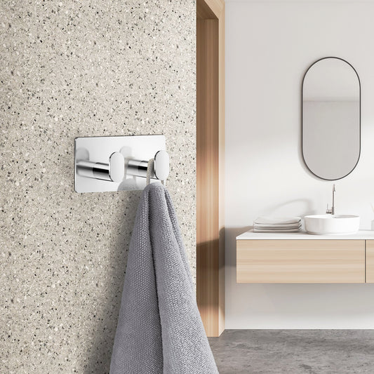 Double Towel hook, Self-adhesive