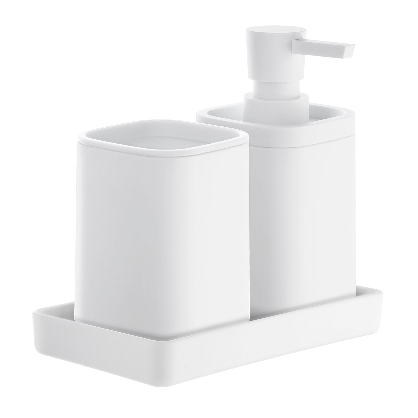 BB TVÅLKOPP/FAT VIT KANTIG