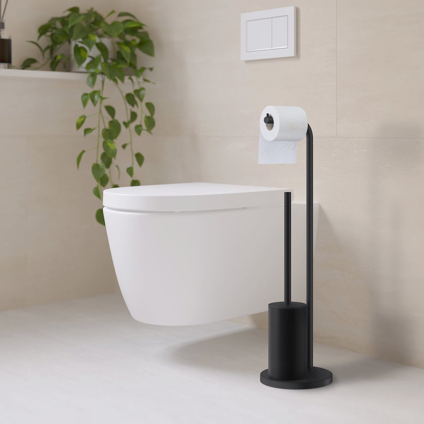Toiletpapirholder/WC-børste