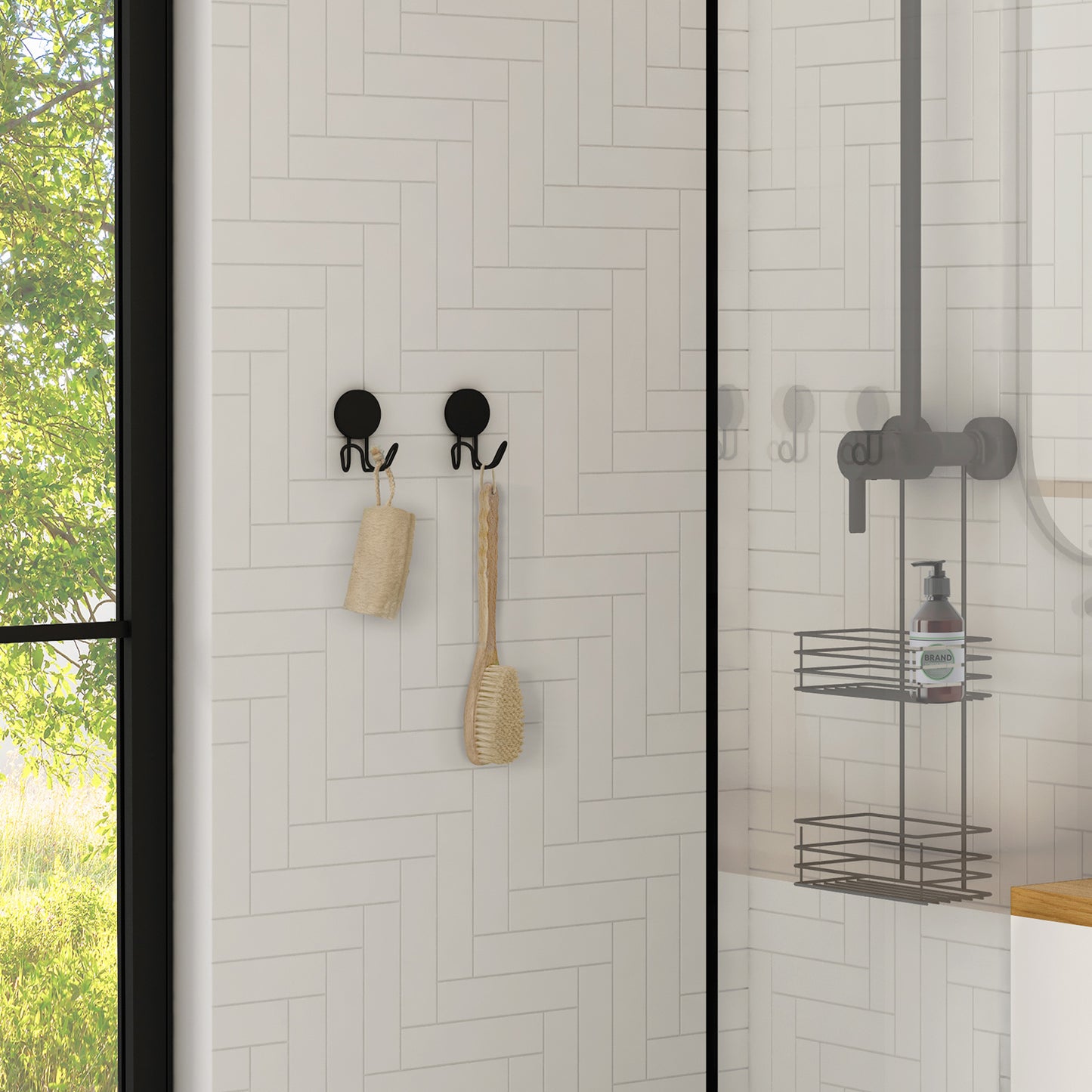 DUBBELKROK SVART ROSTFRI/PLAST