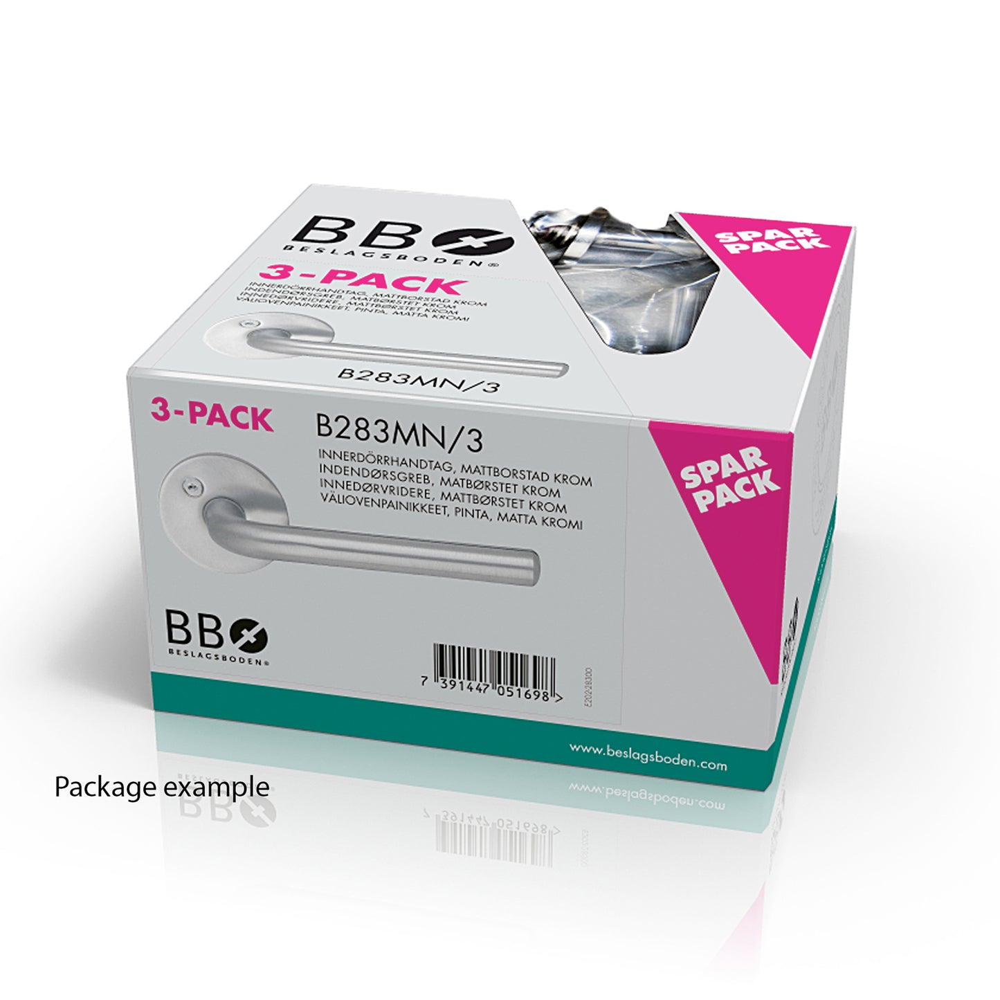 3-PACK DÖRRTRYCKE BORSTAT RF