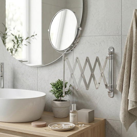 Make-up Mirror with retractable arm