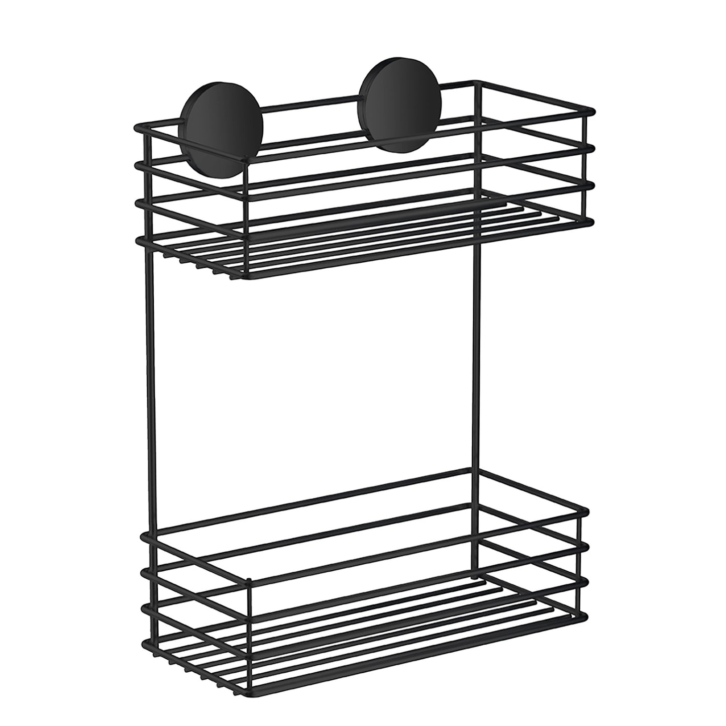 DUSCHKORG I 2 PLAN MATT SVART