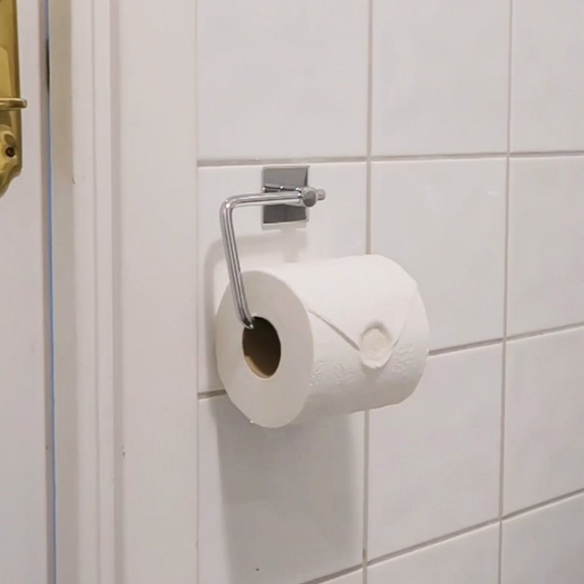 Toalettpappershållare, självhäftande