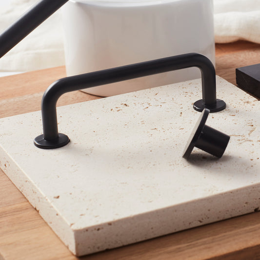 LÅDHANDTAG SVART CC 128 MM