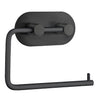 Toilettenpapierhalter selbstklebend, Schwarz
