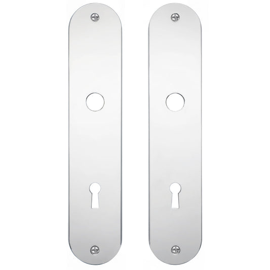 Long escutcheon with keyhole