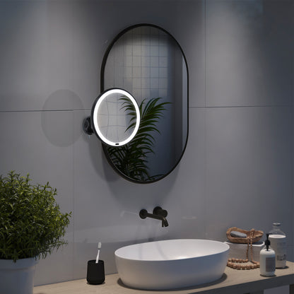 LED Makeup Mirror, Black
