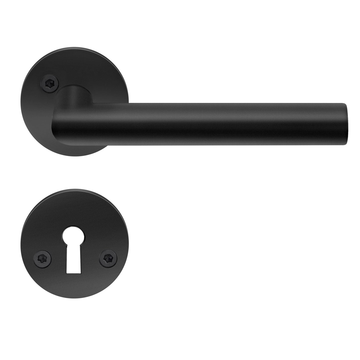 3-PACK DÖRRTRYCKE SVART ROSTFR