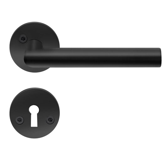 3-PACK DÖRRTRYCKE SVART ROSTFR