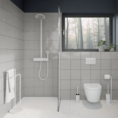 Toiletbørste, hvid