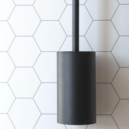 WC-BORSTE SVART RF SJÄLVHÄFT.