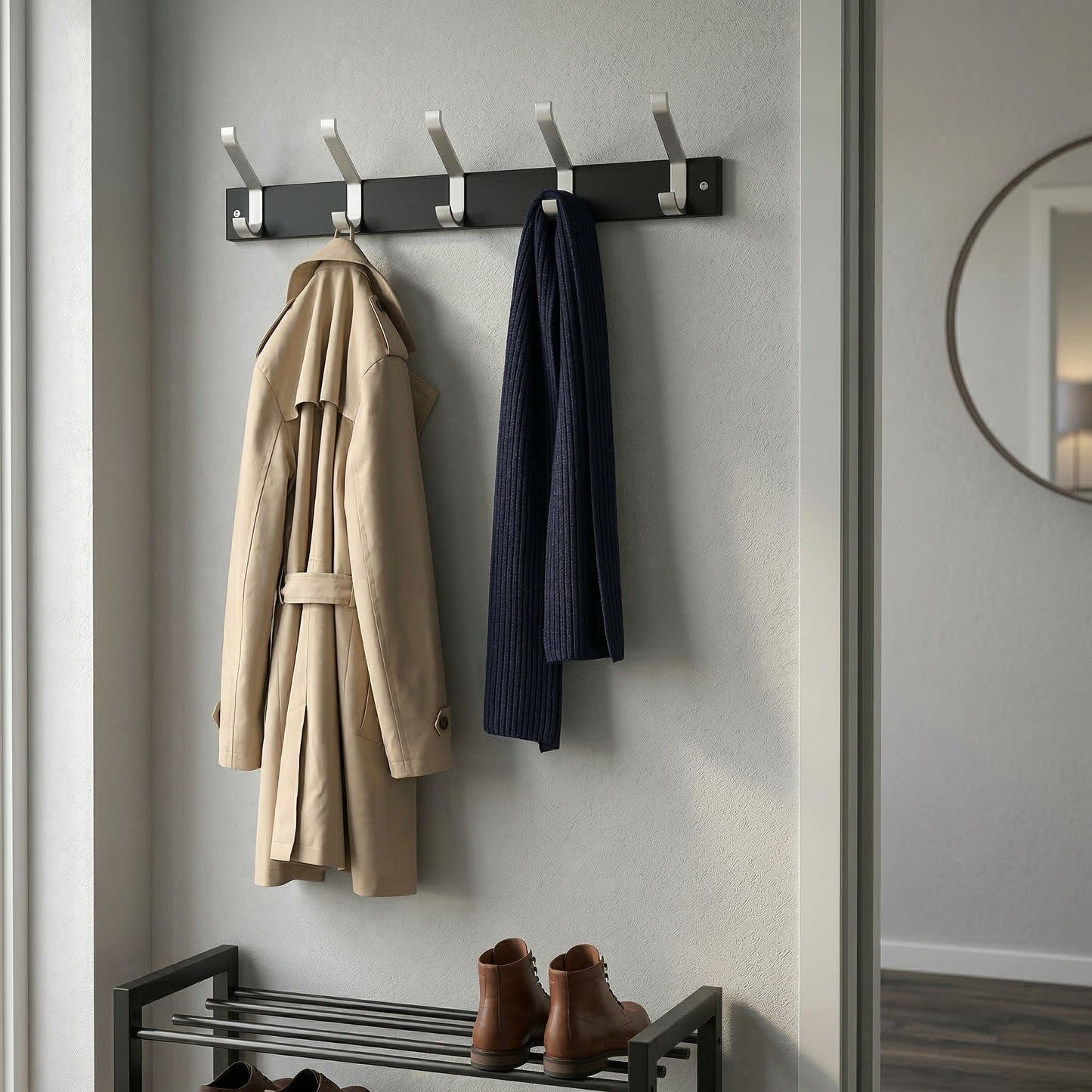 Coat and Hat Rack, Five