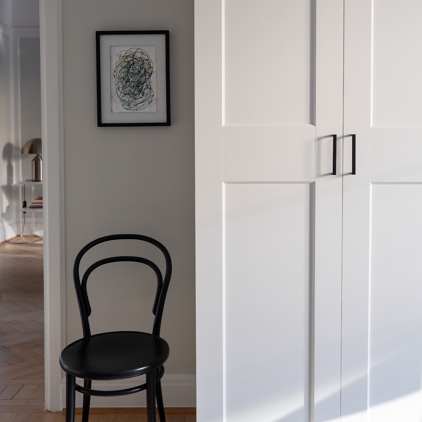 LÅDHANDTAG MATT SVART 96 MM