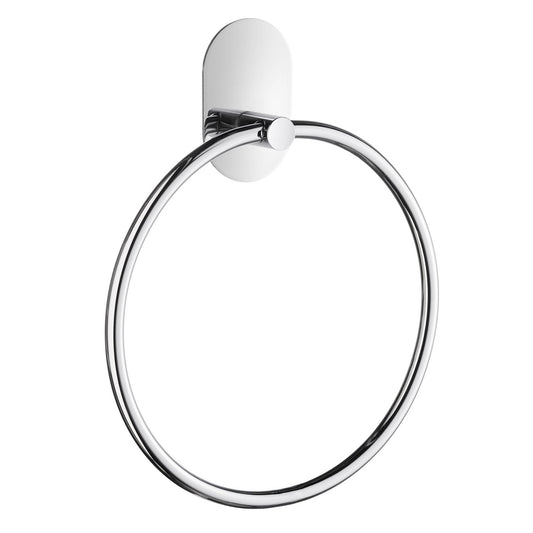 Towel ring, self-adhesive