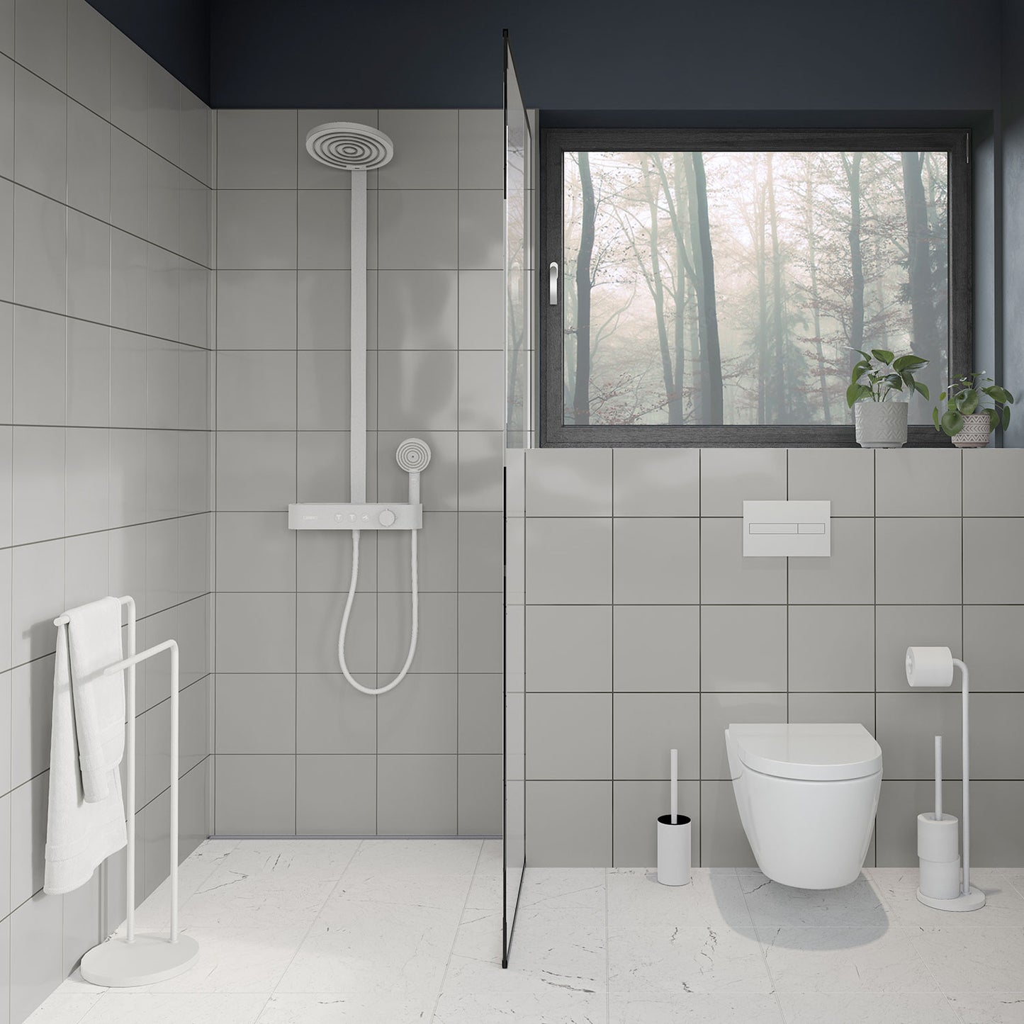 WC-BORSTE INKL BEHÅLLARE VIT