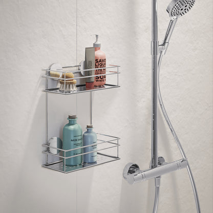 Double Shower Basket, Self-adhesive