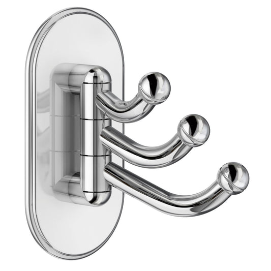 Triple Hook, Swingable, Self-adhesive