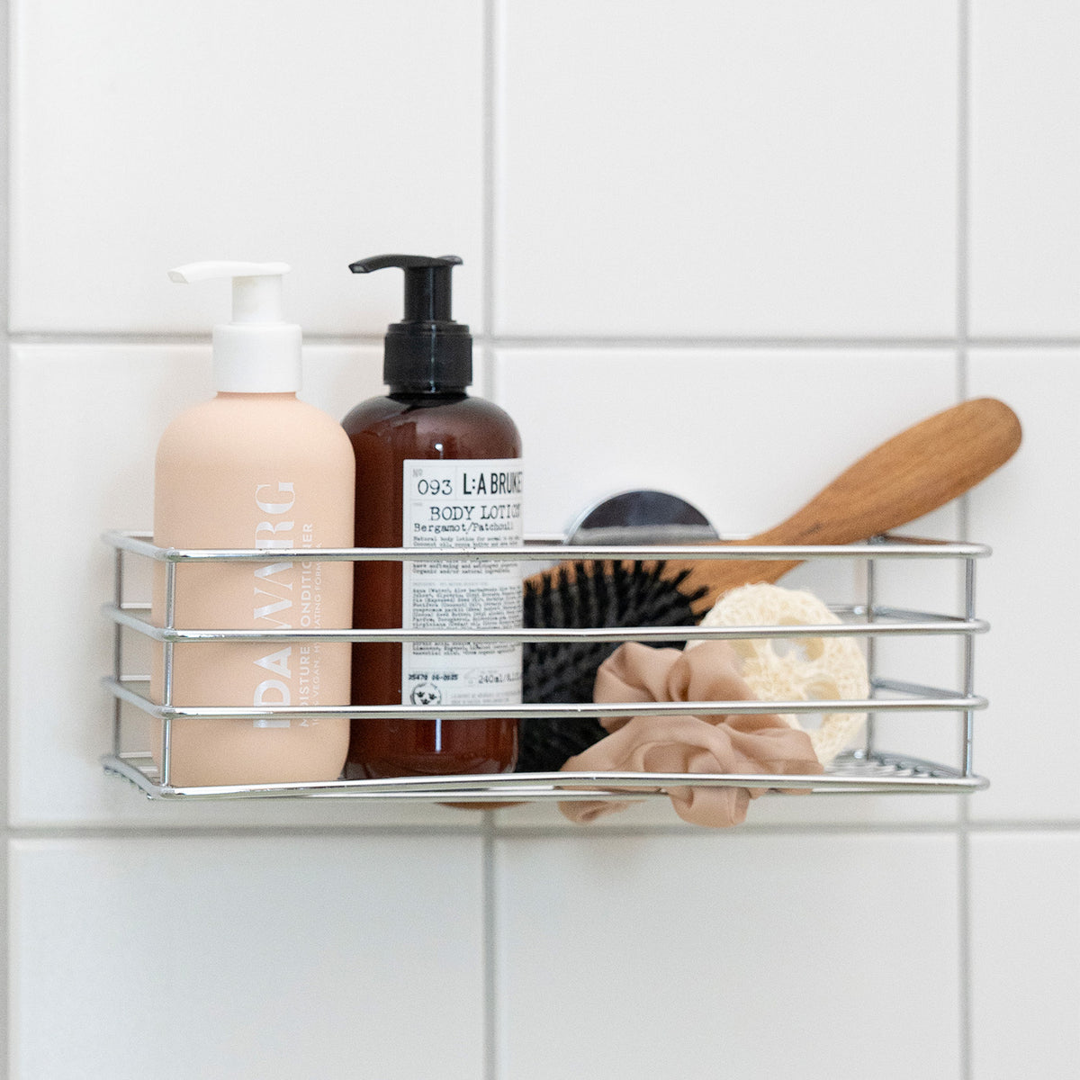 Self-Adhesive Shower Caddy, Chrome