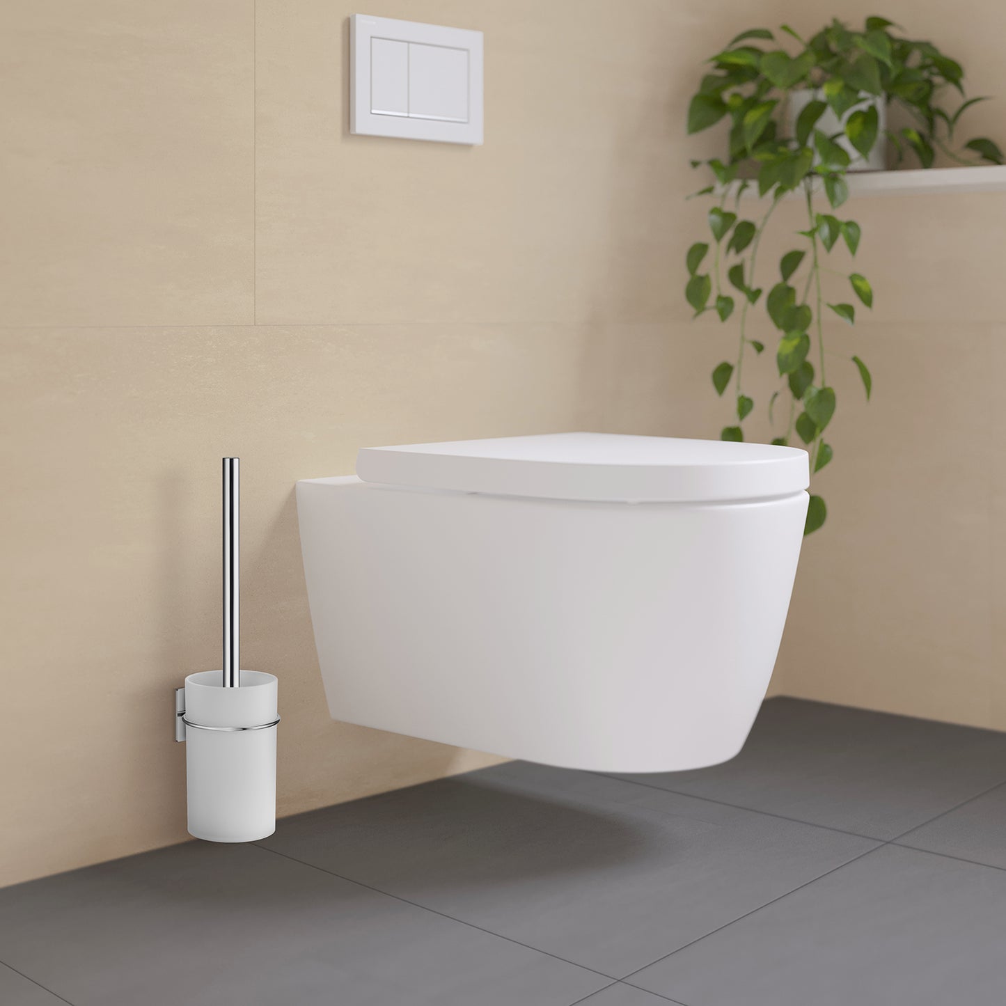 Toilet Brush, Self-adhesive