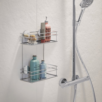 Double Shower Basket, Self-adhesive