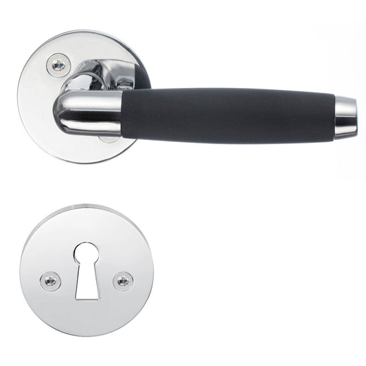 INNERDÖRRTRYCKE POLERAD KROM