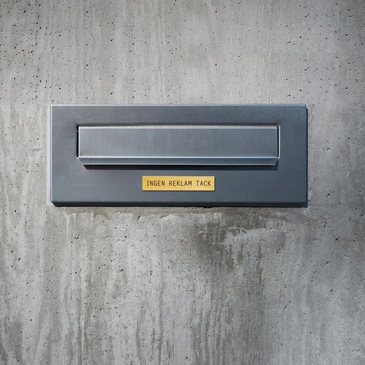 Self-adhesive sign