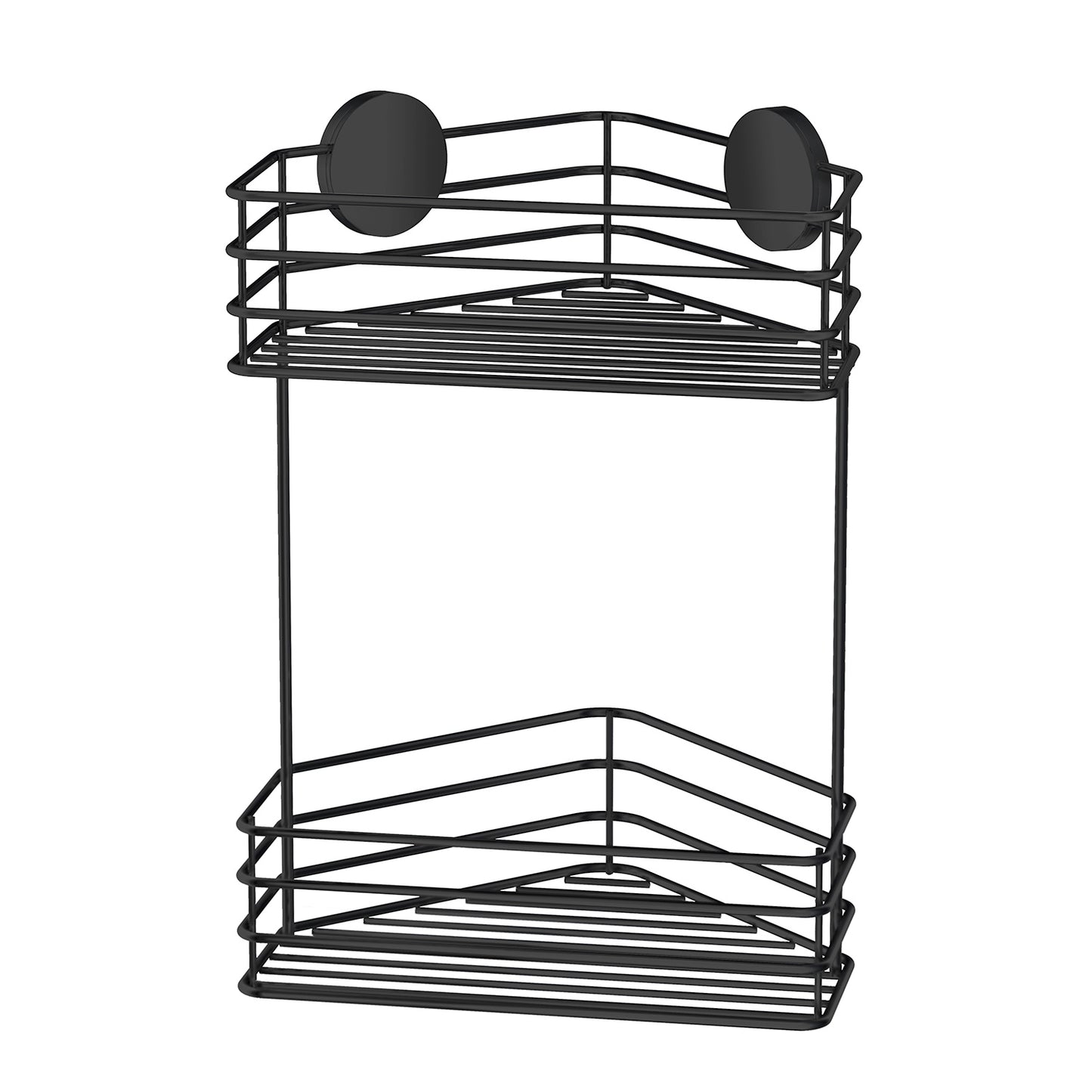 HÖRNDUSCHKORG I 2 PLAN SVART