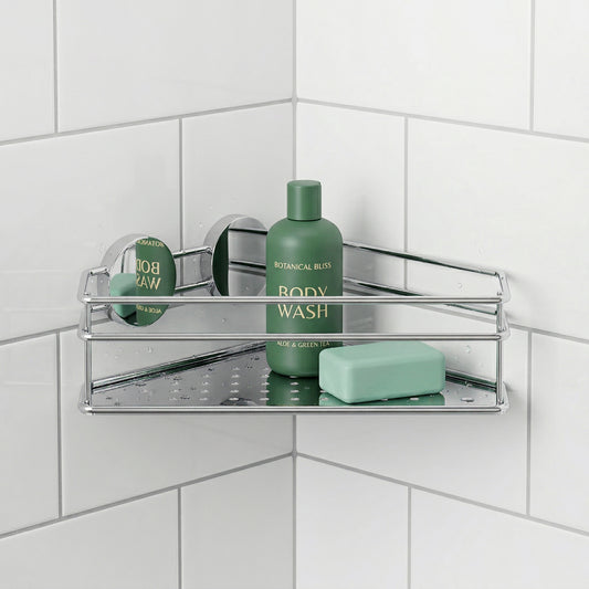 Corner Shower Basket, Self-adhesive