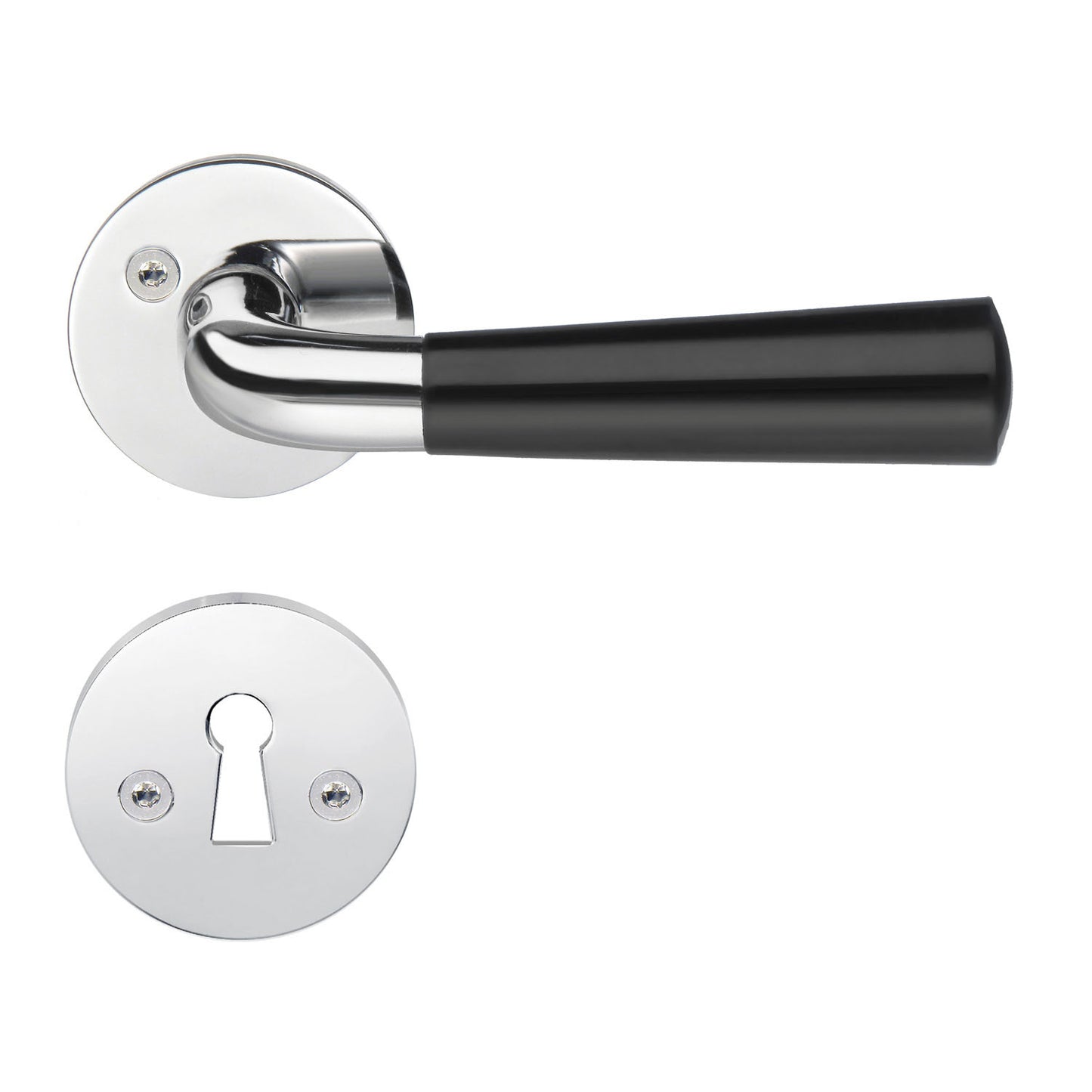 INNERDÖRRTRYCKE POLERAD KROM