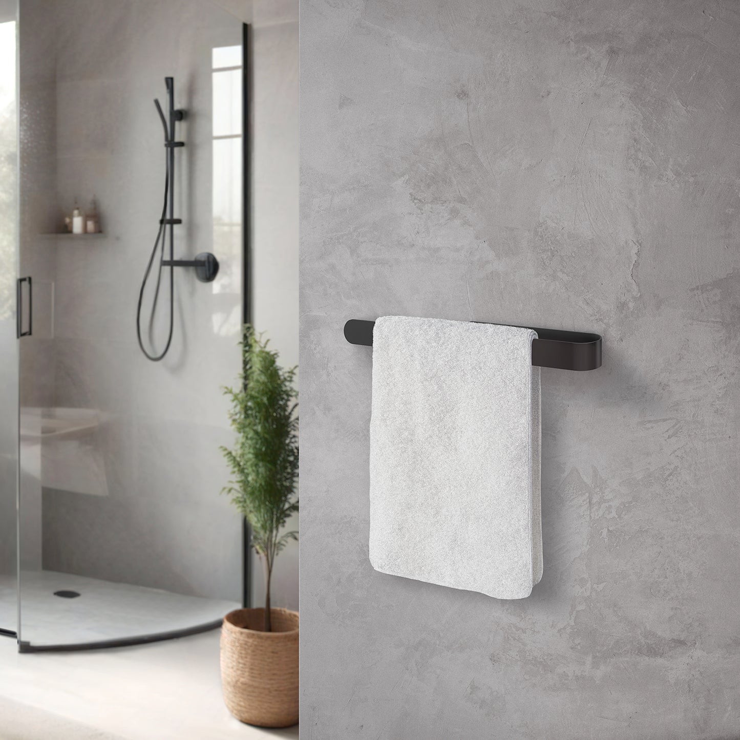 BB HANDDUKSSTÅNG SVART RF