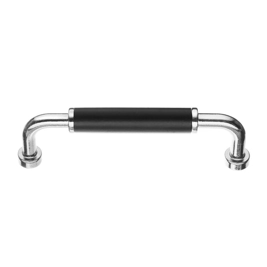 LÅDHANDTAG 96 MM KROM/SVART