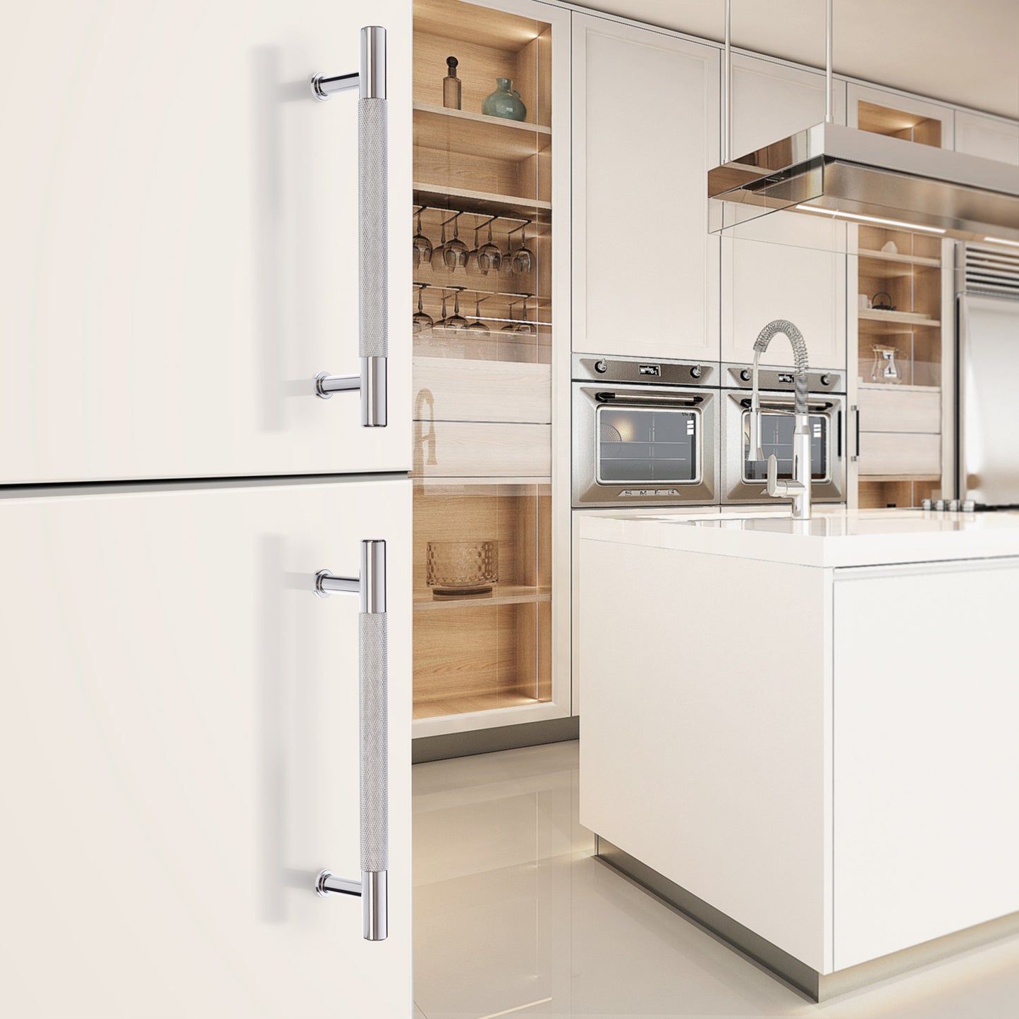 LÅDHANDTAG POL KROM CC 128 MM