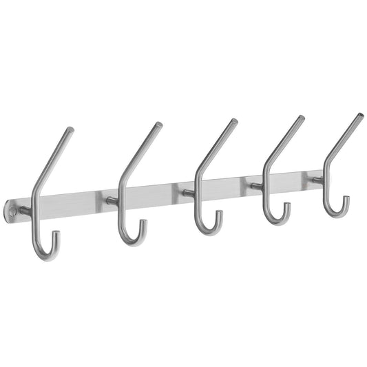 Hat and Coat Rack, 5 Hooks