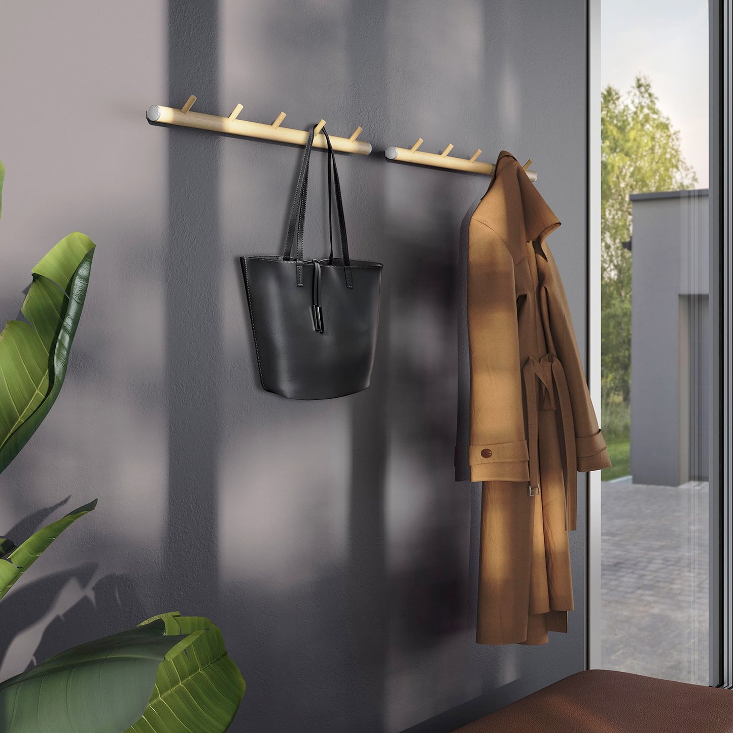Hook Rack, 5 hooks