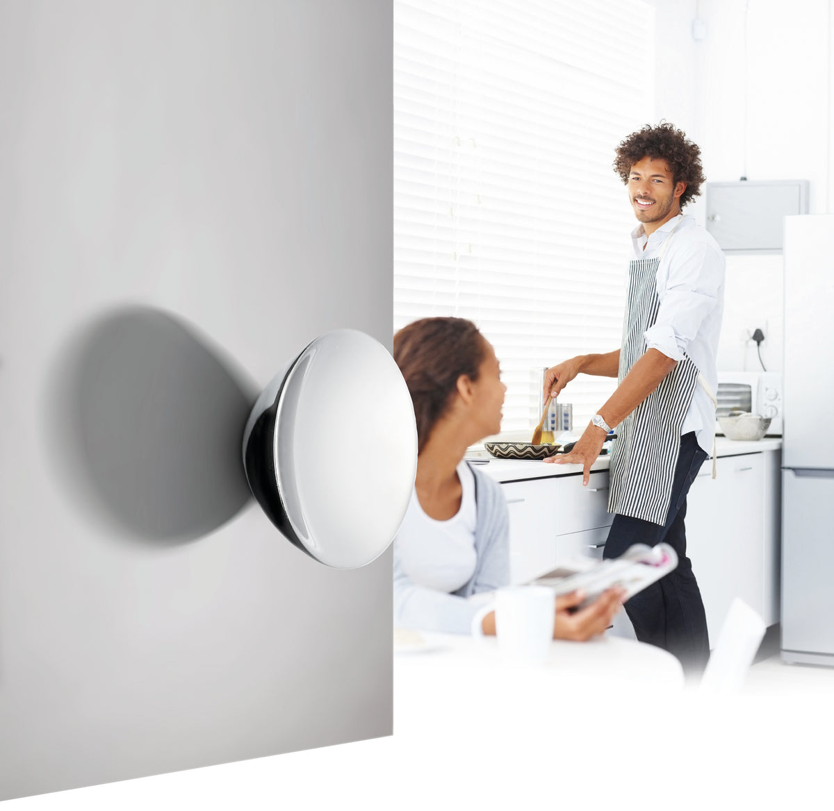 Cabinet Knob, Polished Chrome