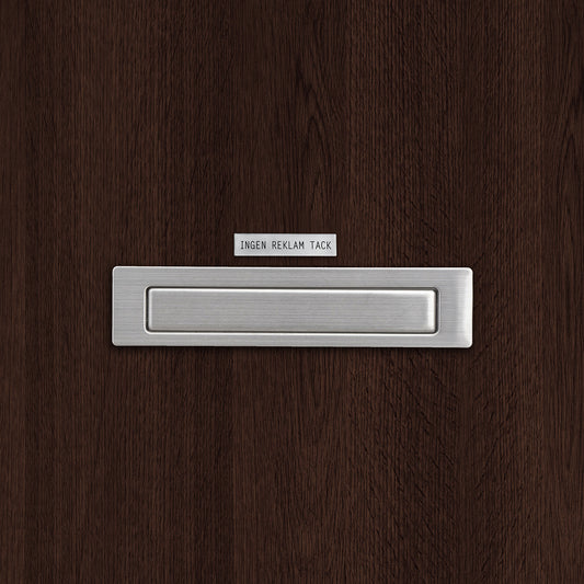 INGEN REKLAM SKYLT MATTBORSTAD