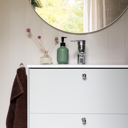 KNOPP DIAM 24 MM POLERAD KROM