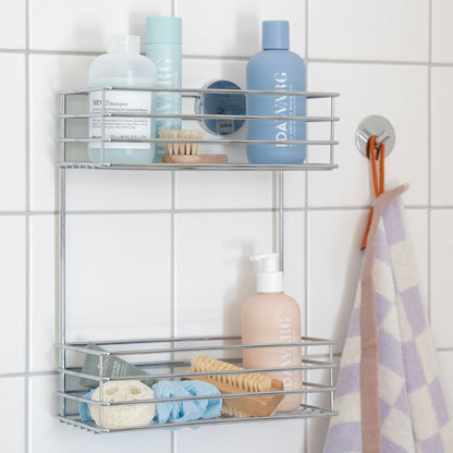 Double Shower Basket, Self-adhesive