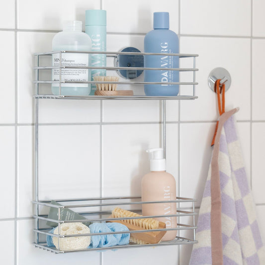 Double Shower Basket, Self-adhesive